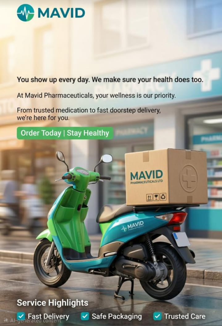 Mavid Pharmaceuticals – Fast Doorstep Delivery